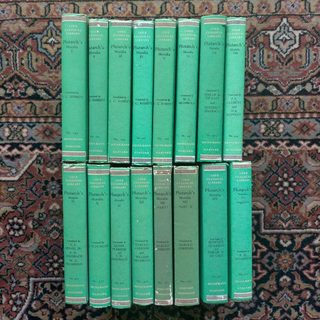PULTARCH' S MORALIA I-XV(16冊) Loeb Plutarch, Moralia, in 16 vol. / Loeb Classical Library
