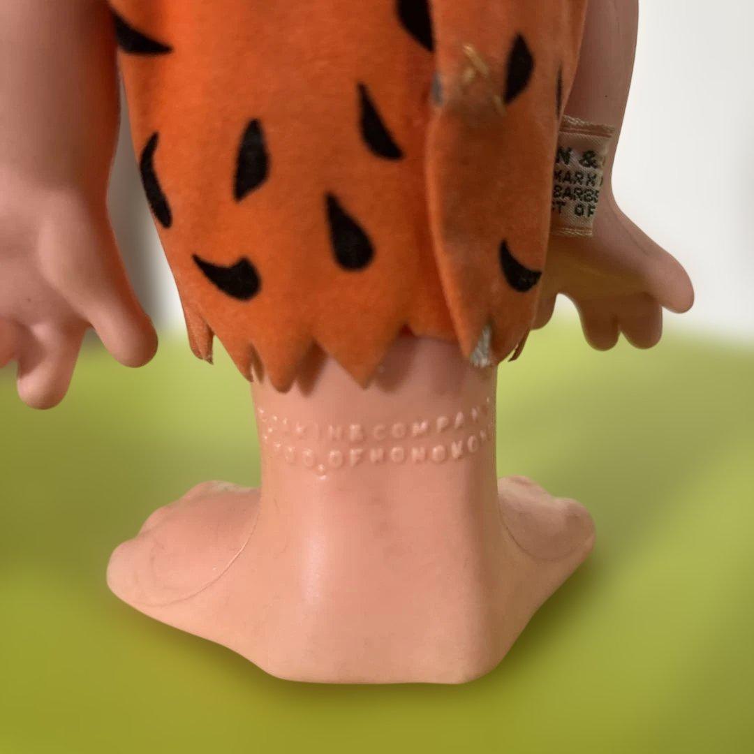 稀少】70年代 フリントストーン フレッド ソフビ フィギュア DAKIN