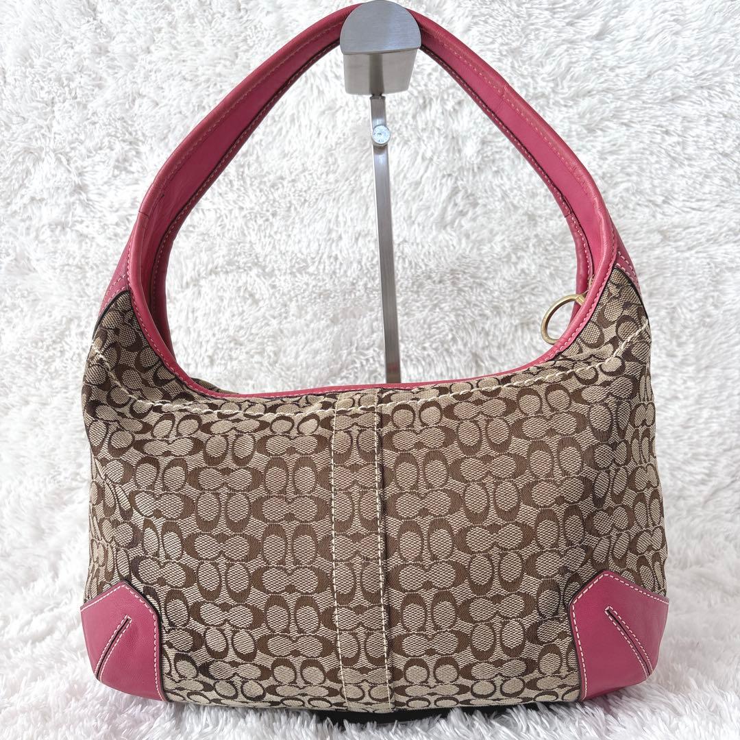 COACH One Shoulder Bag Hobo Elgo Pink