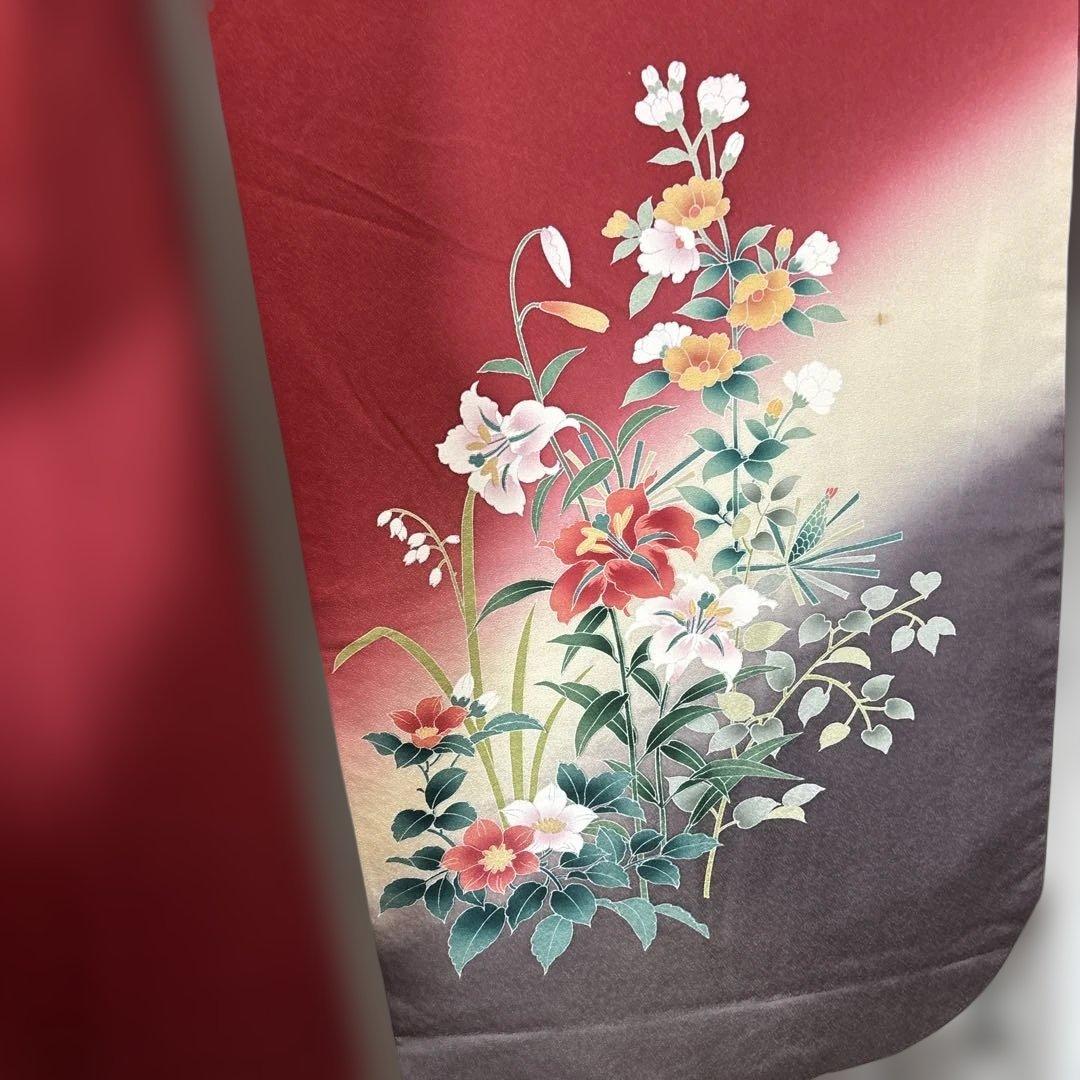 超美品 振袖 japan vintage kimono silk100 % - メルカリ