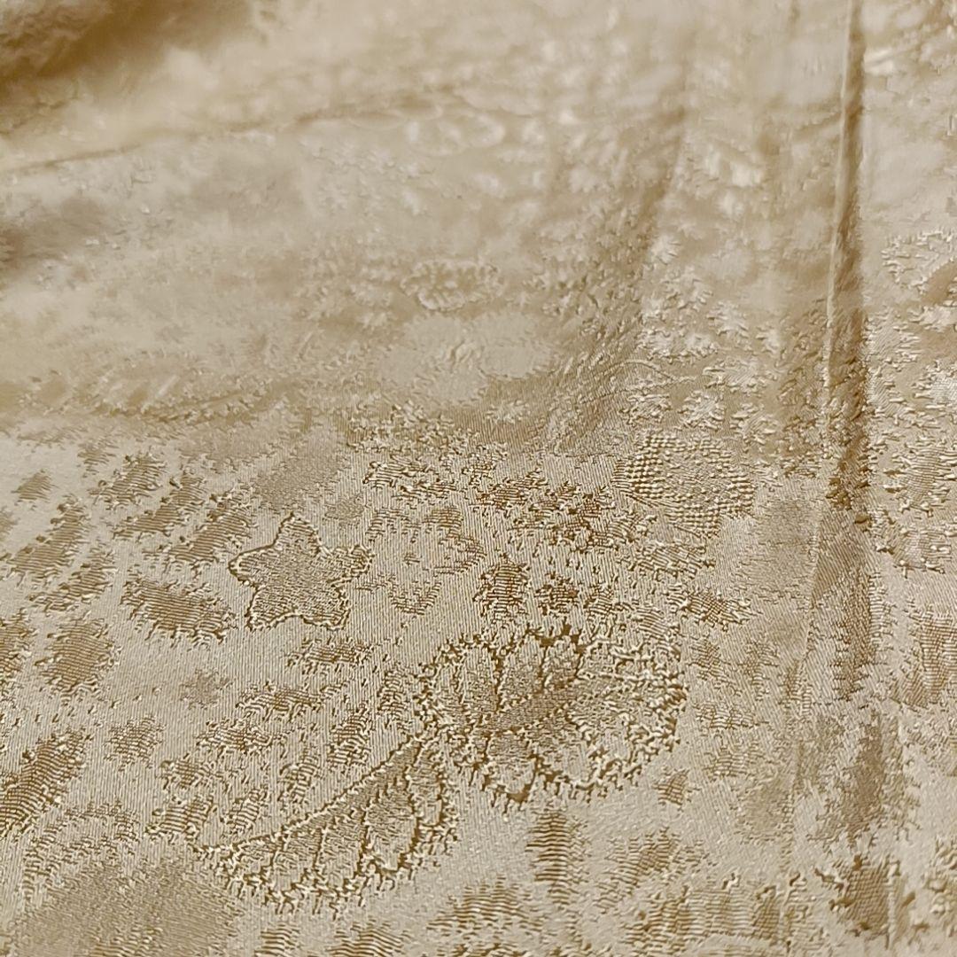 み*3様 ☆18 えっと 色無地 花地紋 山吹色 ふくよかさん トールサイズ