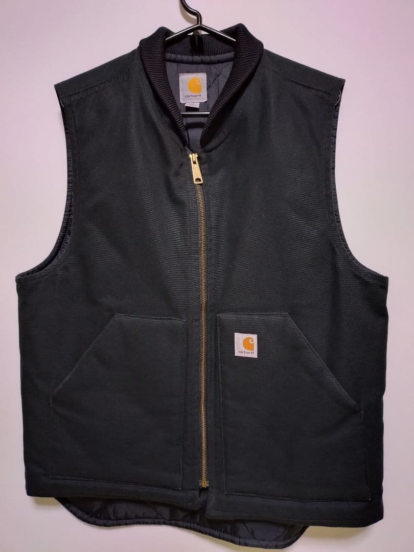 Carhartt カーハートブラック ベスト M CARHARTT Duck Vest M/BLACK カーハート ダックベスト ブラック
