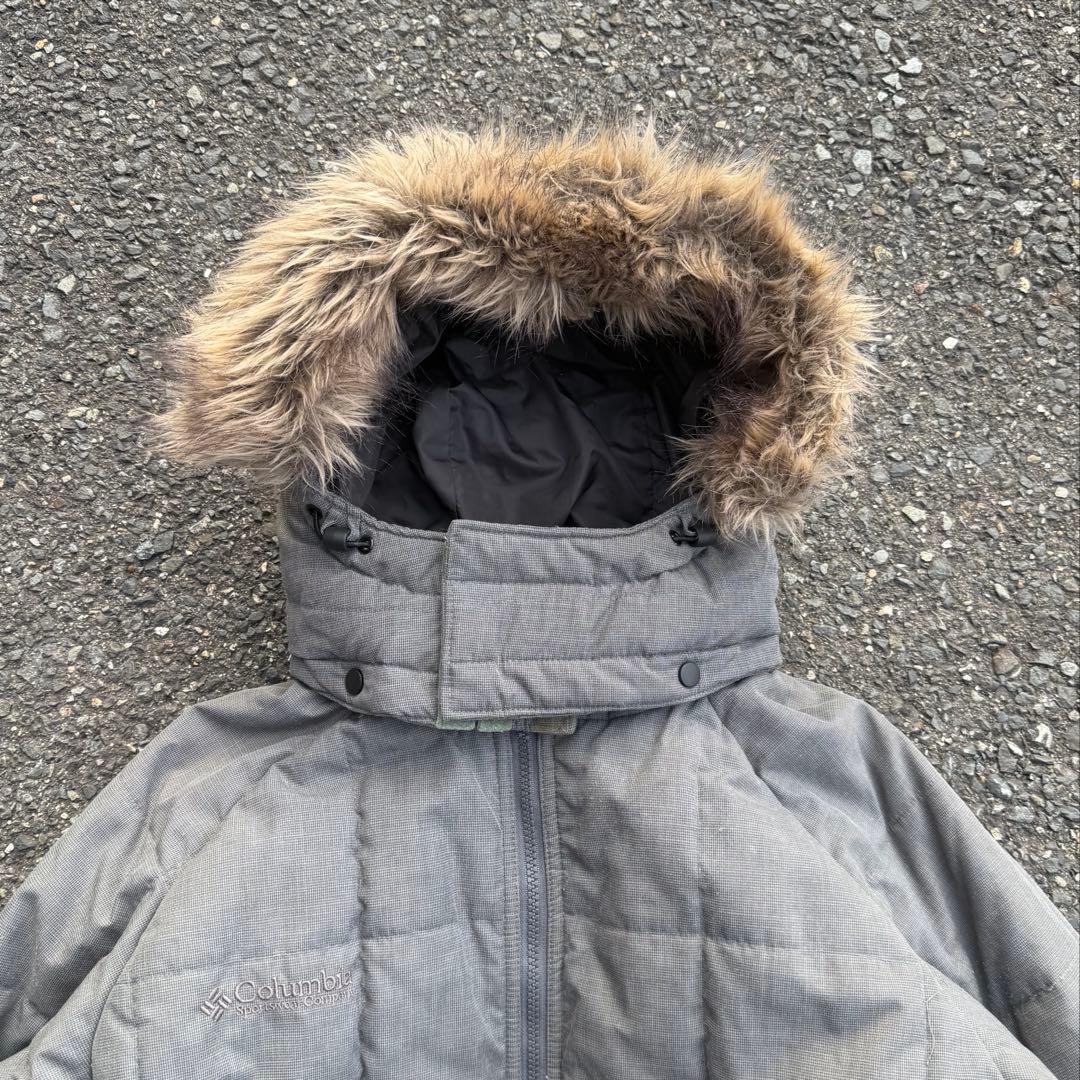 コロンビア hooded puffer jacket テック ファー アーカイブ - メルカリ