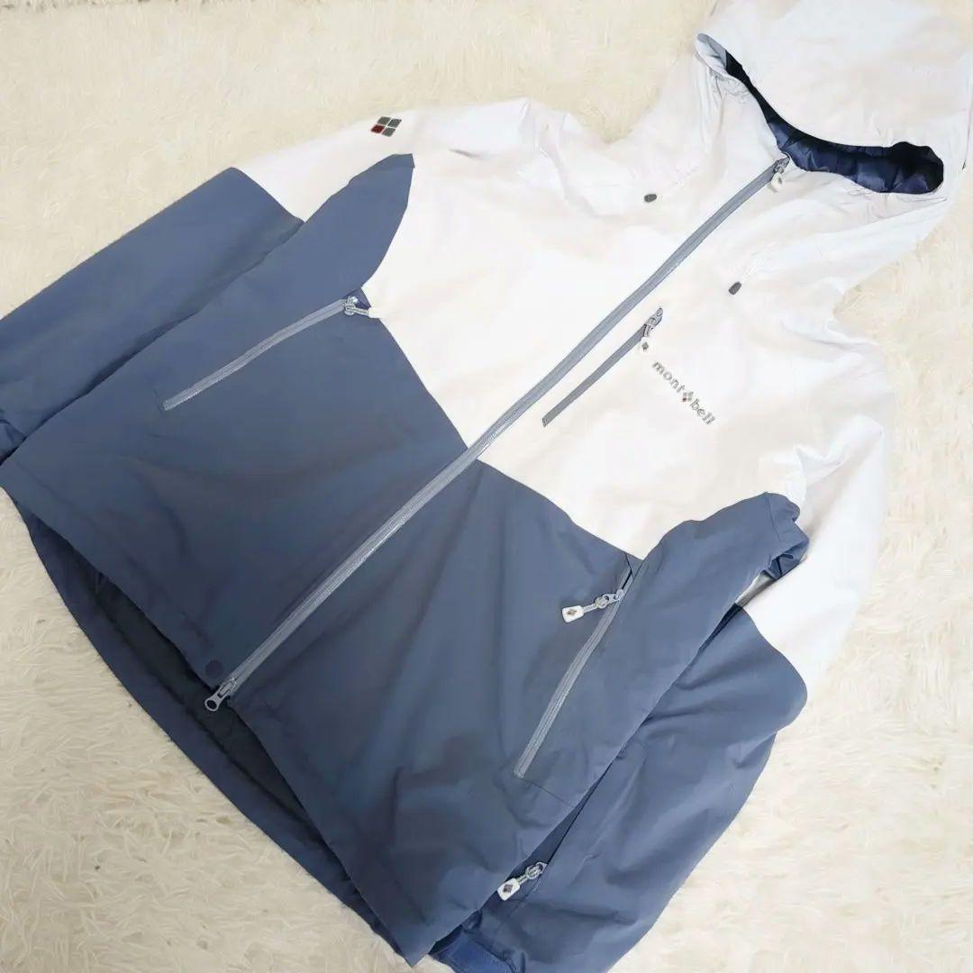 【極美品】モンベル　mont-bell　パウダーホップパーカ　XL　大きめ 極美品】モンベル mont-bell パウダーホップパーカ XL 大きめ - メルカリ