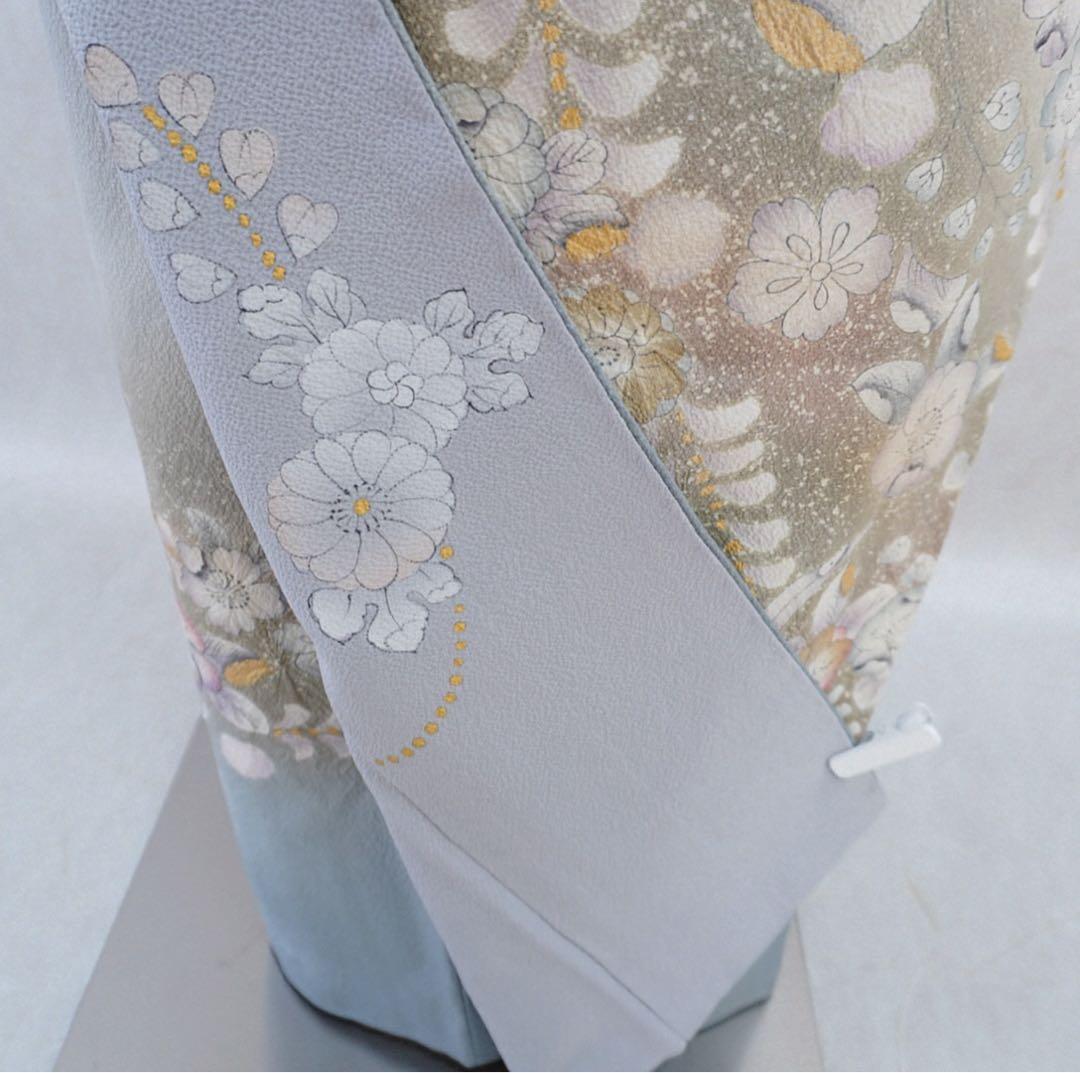 訪問着フルセット 辻が花 卒業式 入学式 お宮参り グレー色 - メルカリ