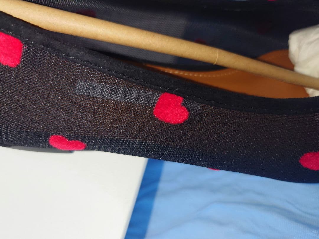 【新品　未使用】 ピッピシック　ハート　完売続出　23.5cm　フラットシューズ