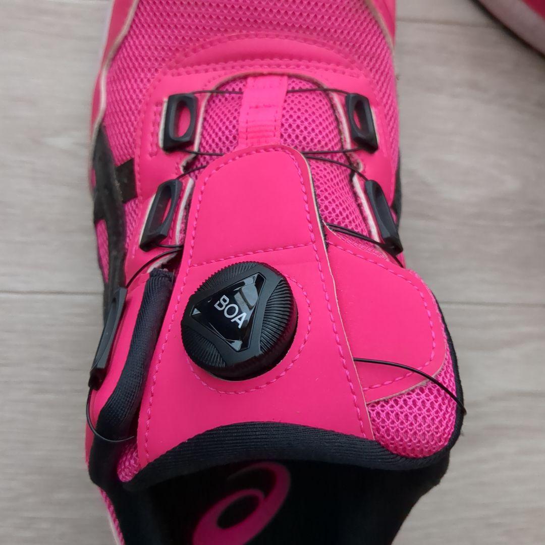 ASICS ピンク 安全靴 ダイヤル式 BOA 25.5cm 限定品 - メルカリ