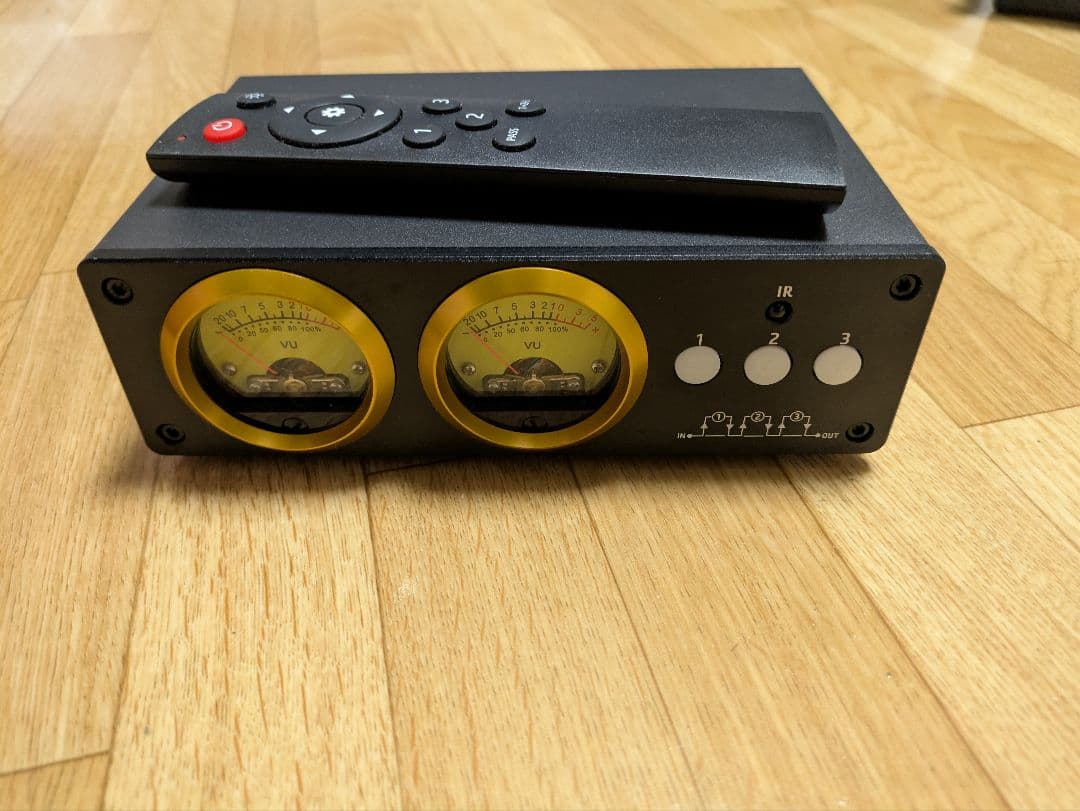 Nobsound L3 3チャンネル/VUメーター RCA セレクターボックス Nobsound 多機能 L3 3チャンネル ステレオ オーディオ ループ