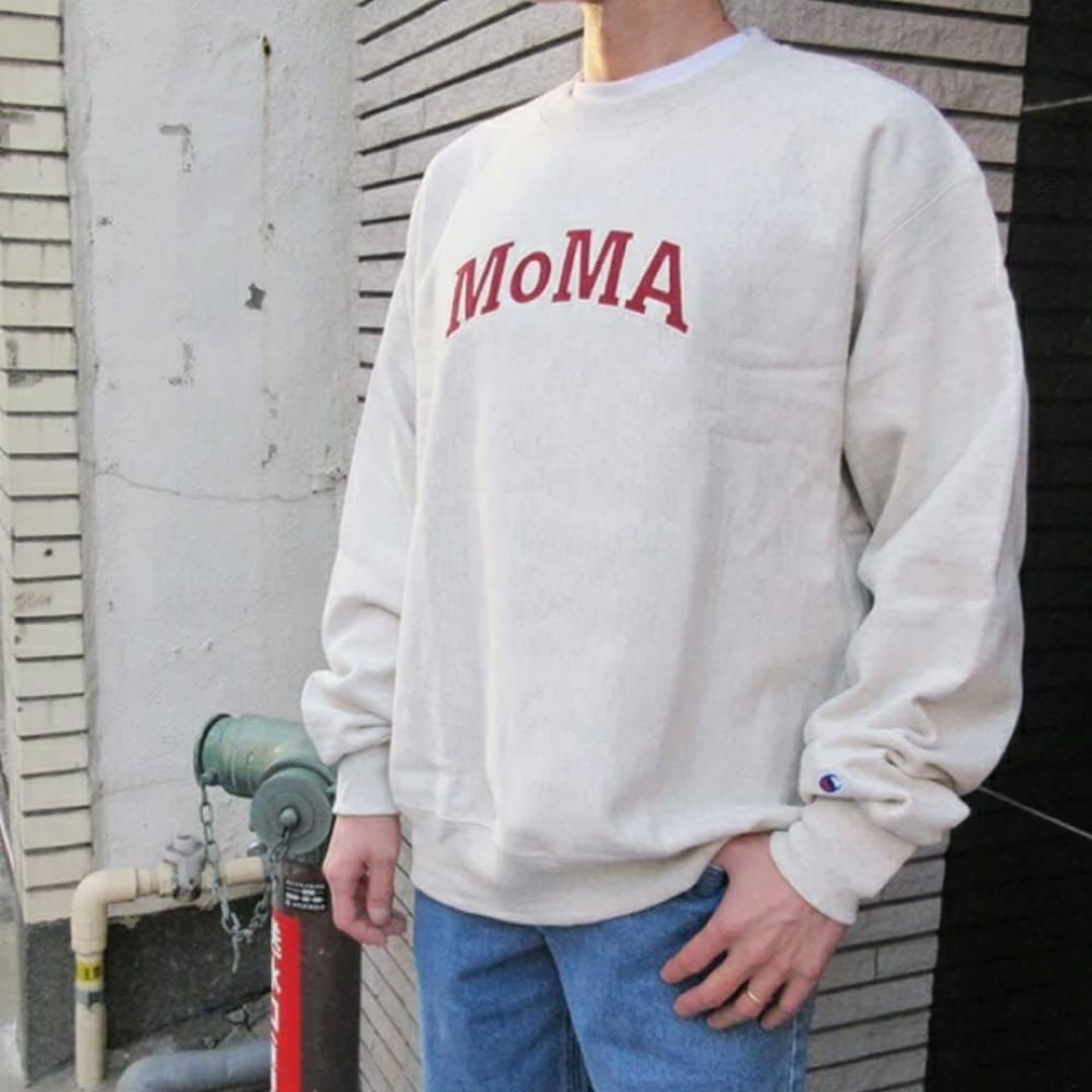 U144 Sサイズ チャンピオン クルーネックスウェットMoMA Edition
