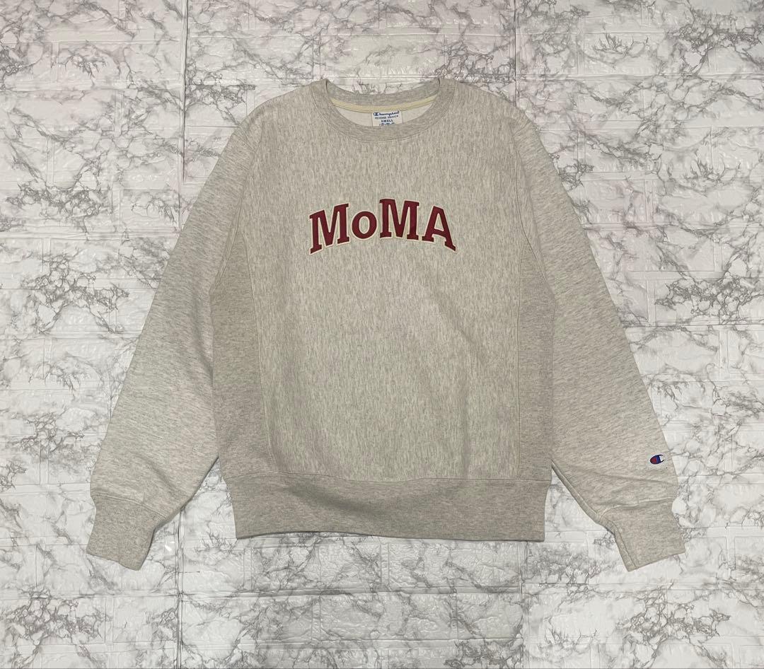 U144 Sサイズ チャンピオン クルーネックスウェットMoMA Edition