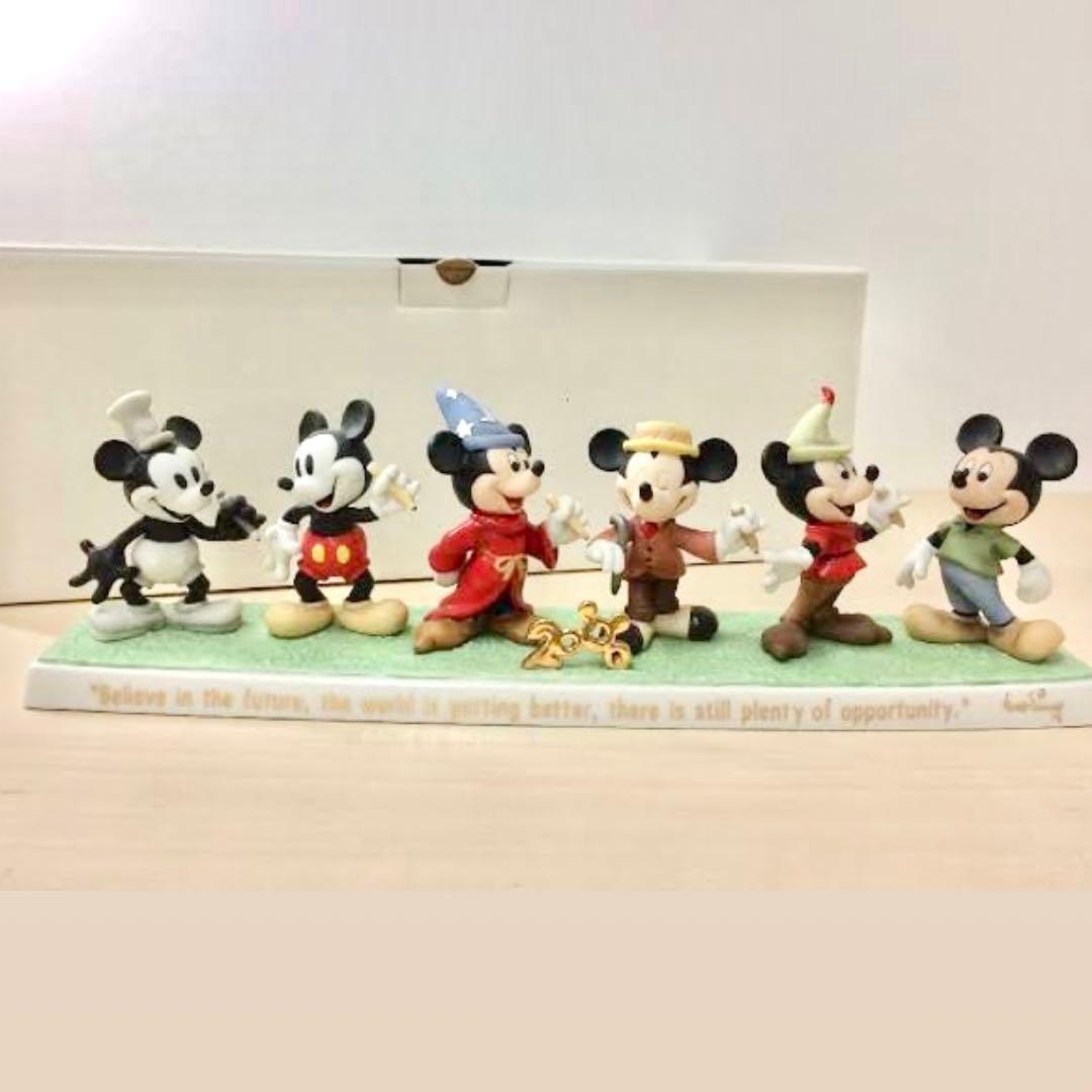 ディズニー　ミッキーマウス　ミレニアムフィギュア　2000年　限定　500 陶器 ディズニーリゾート 2000年 ミレニアム 記念 ミッキー 置物 フィギュア