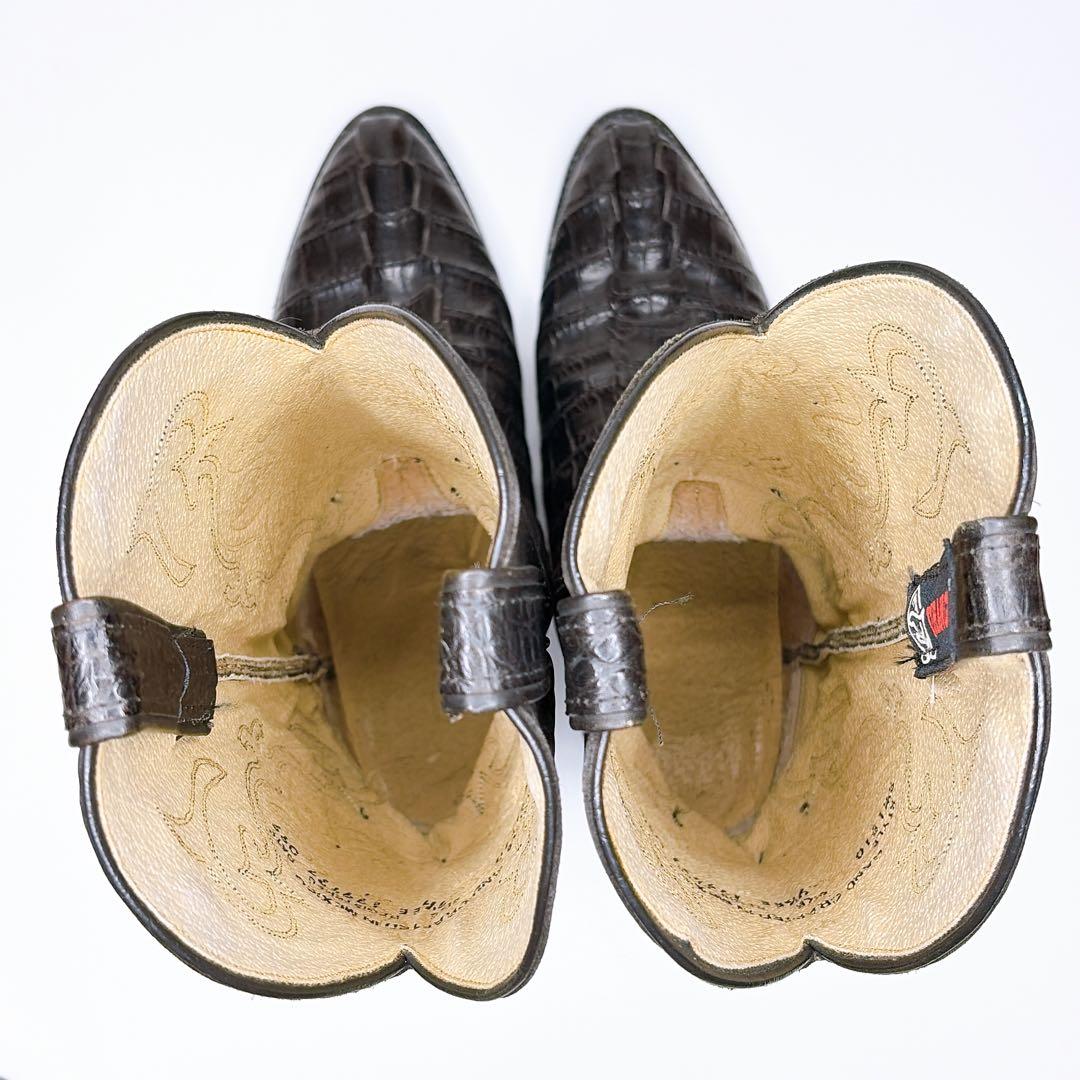 DURANGO　ウエスタンブーツ　黒　ヴィンテージ　27.5cm クロコ