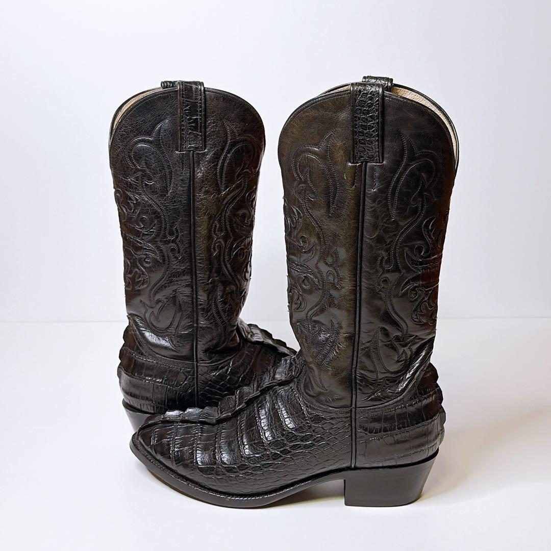 DURANGO　ウエスタンブーツ　黒　ヴィンテージ　27.5cm クロコ