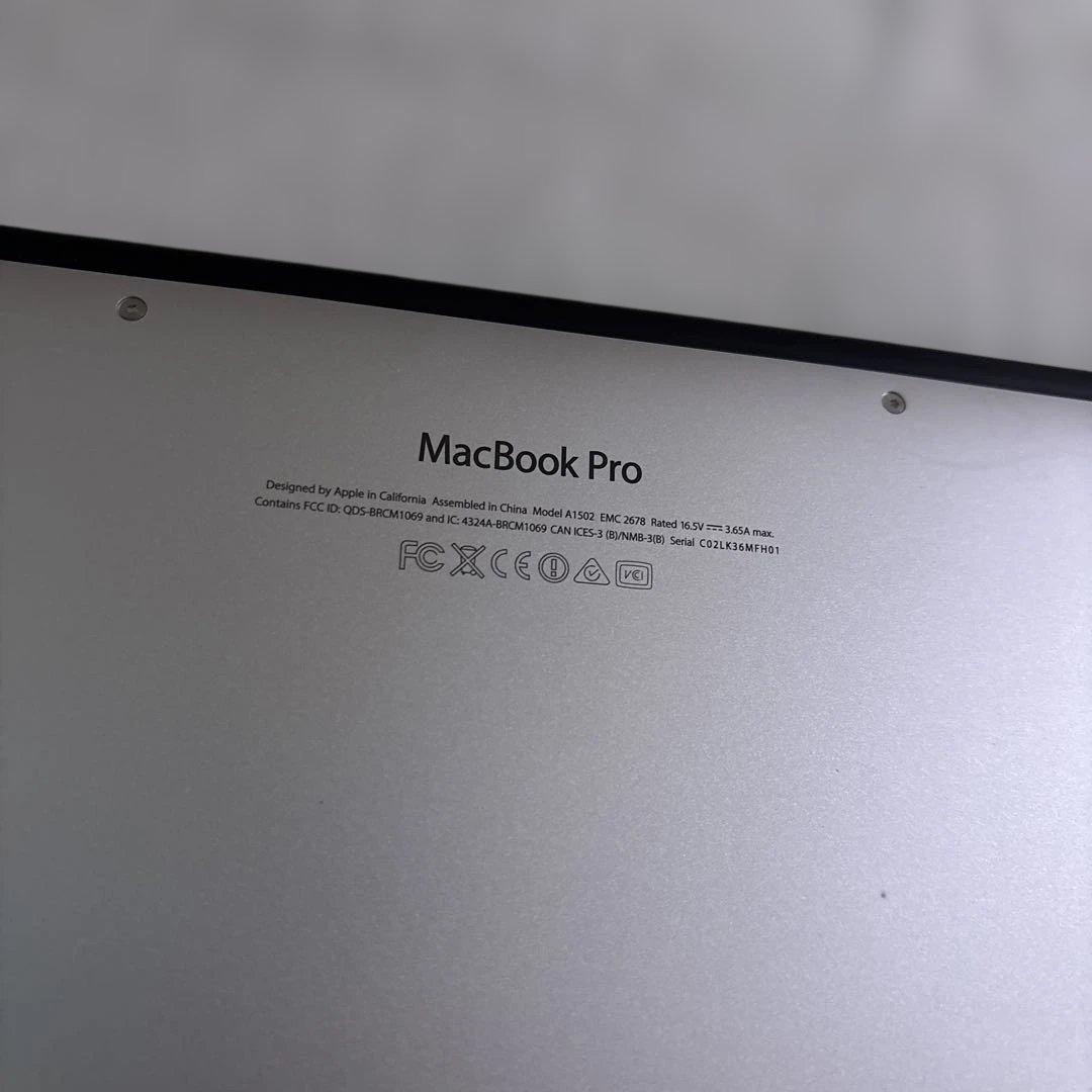 MacBook Pro 2013 マックブックプロ A1502 シルバーの通販｜www