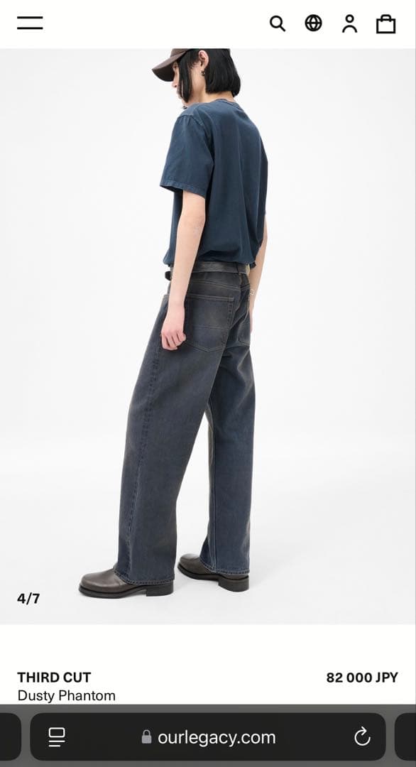 新品】OUR LEGACY 25AW THIRD CUT 28サイズ - メルカリ
