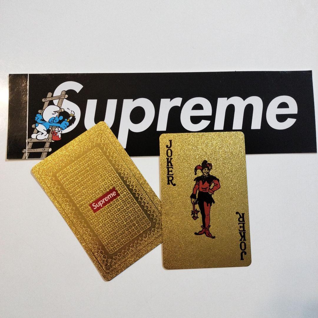 シュプリーム supreme ゴールドトランプ ブラックジョーカー トランプ1