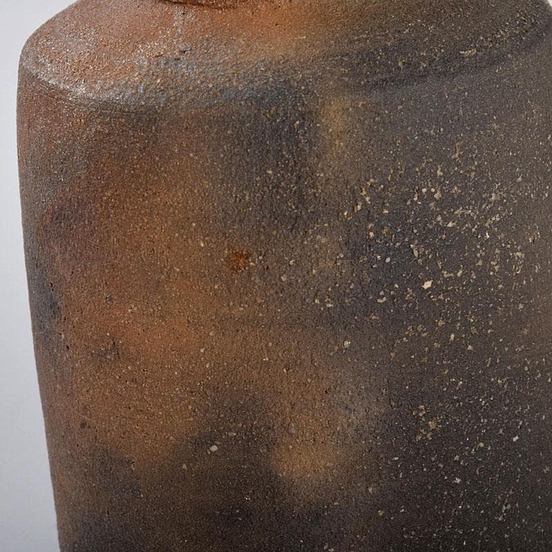 茶道具 唐津焼 四代 中野陶痴造 焼締茶入 仕覆付 共箱 V 8892 - メルカリ