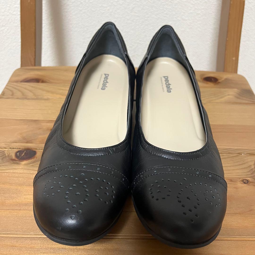 アシックスペダラ asics pedala パンプス 23.5cm 黒