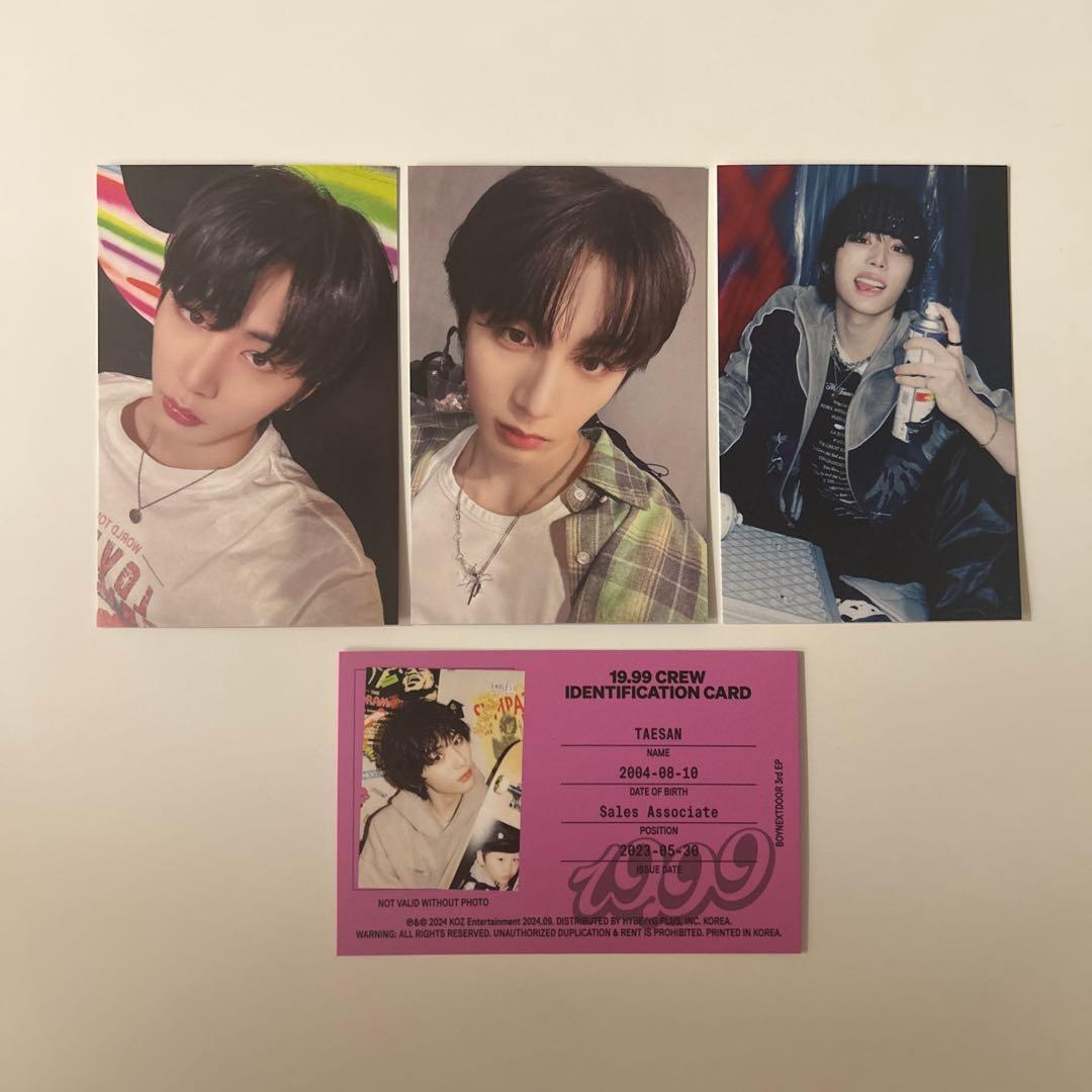 BOYNEXTDOOR '19.99' トレカ TAESAN テサン - メルカリ