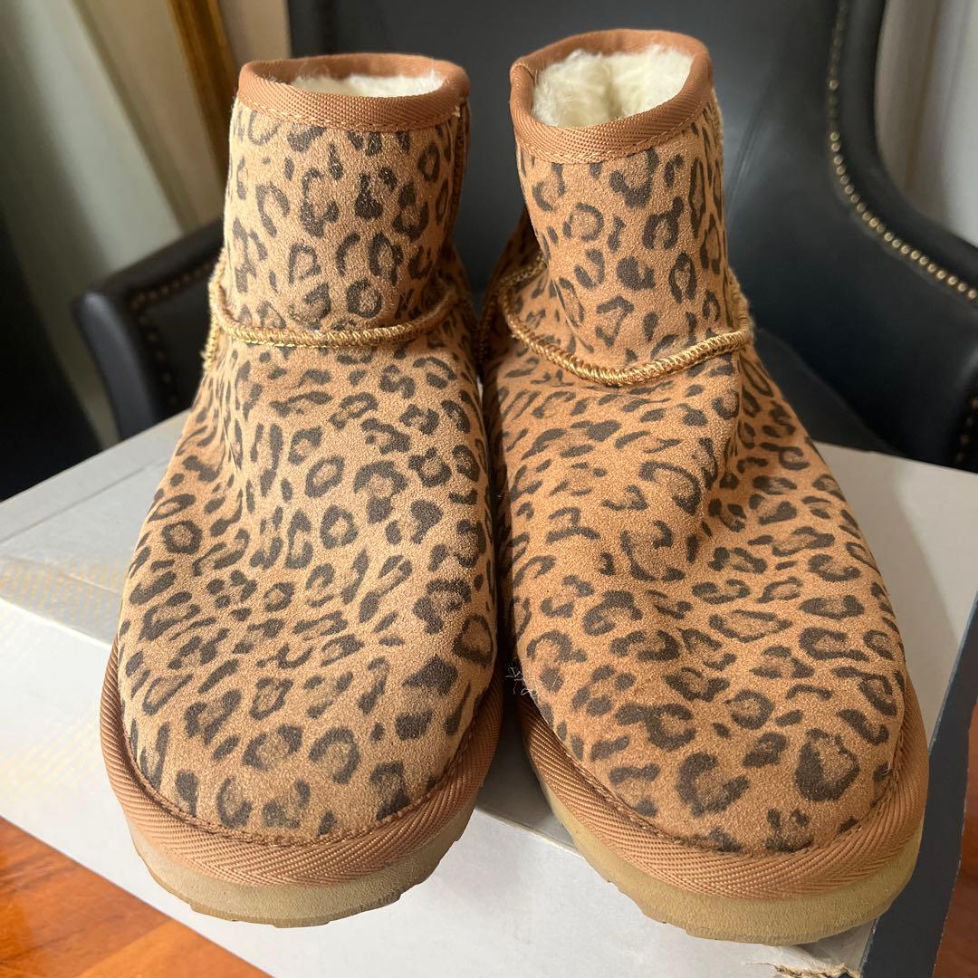 VANS バンズ ムートンブーツ レオパート 豹柄 レア 25cm - メルカリ