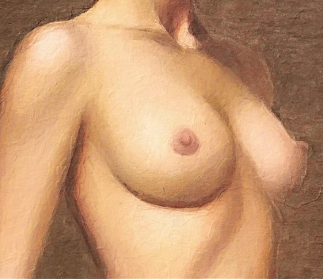 【最高傑作・裸婦画・リアリズムヌード油彩画風】美しい女性をモデルにしたアート作品