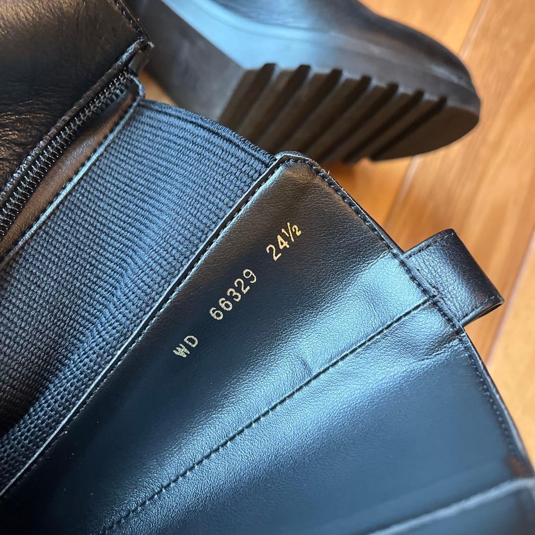 日本製 ダイアナ　ブラックブーツ 24.5cm