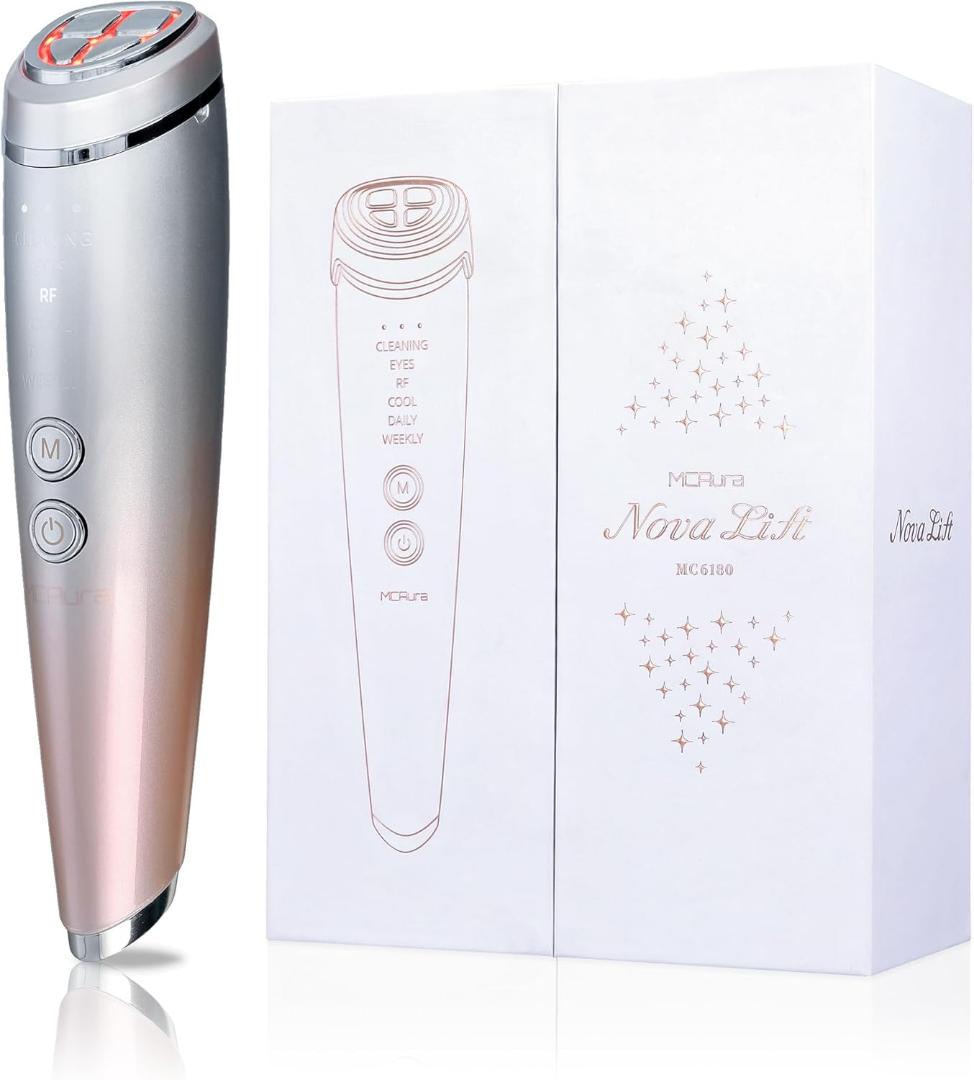 美顔器 EMS美容器 RF美顔器 EMS微電流 超音波振動 イオン導入/導出 楽天市場】Munyday 美顔器 リフトアップems 美顔器 1台8役 超音波美顔