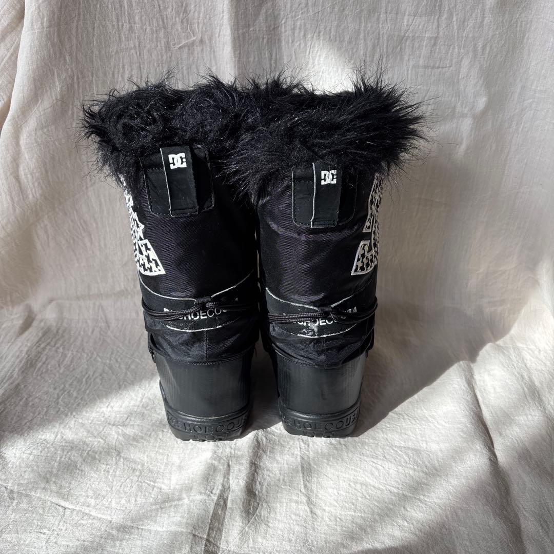 DC Shoesファー付 スノーブーツ M ブラック Y2K - メルカリ