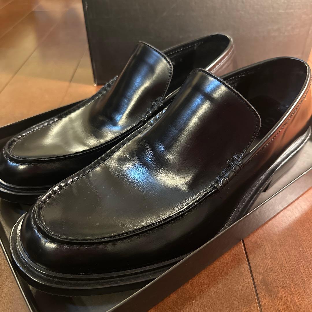 GUCCI ブラック ローファー サイズ メンズ 40 1/2 - メルカリ