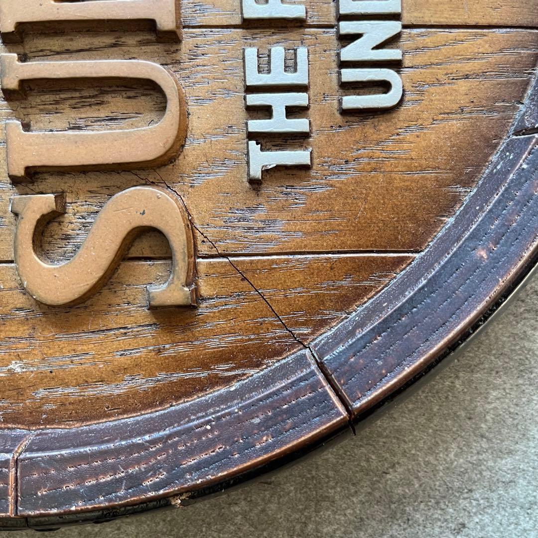 サントリー ウイスキー樽型木製風看板 壁掛け看板 販促品 非売品 レア