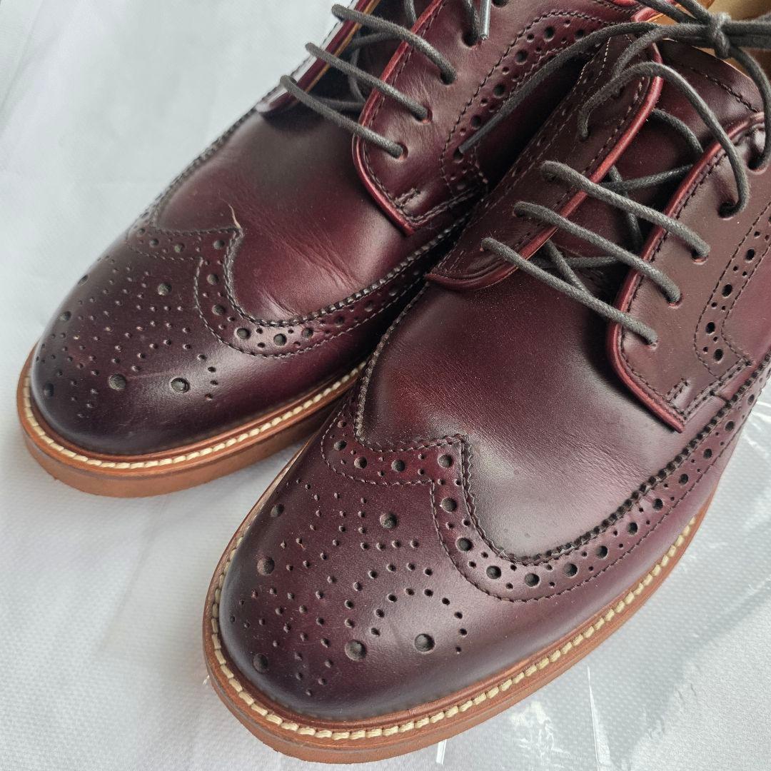 K様【中古/美品】REGALバーガンディ レザー ブローグシューズ 26.5cm