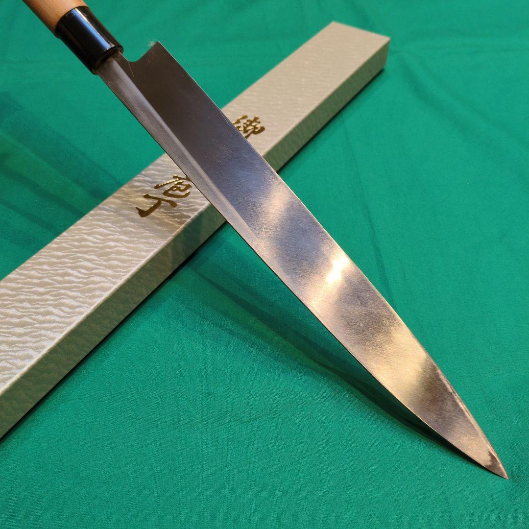 《銀三鋼使用》正光作　柳刃包丁　刺身包丁　8寸　240㍉　桜柄付