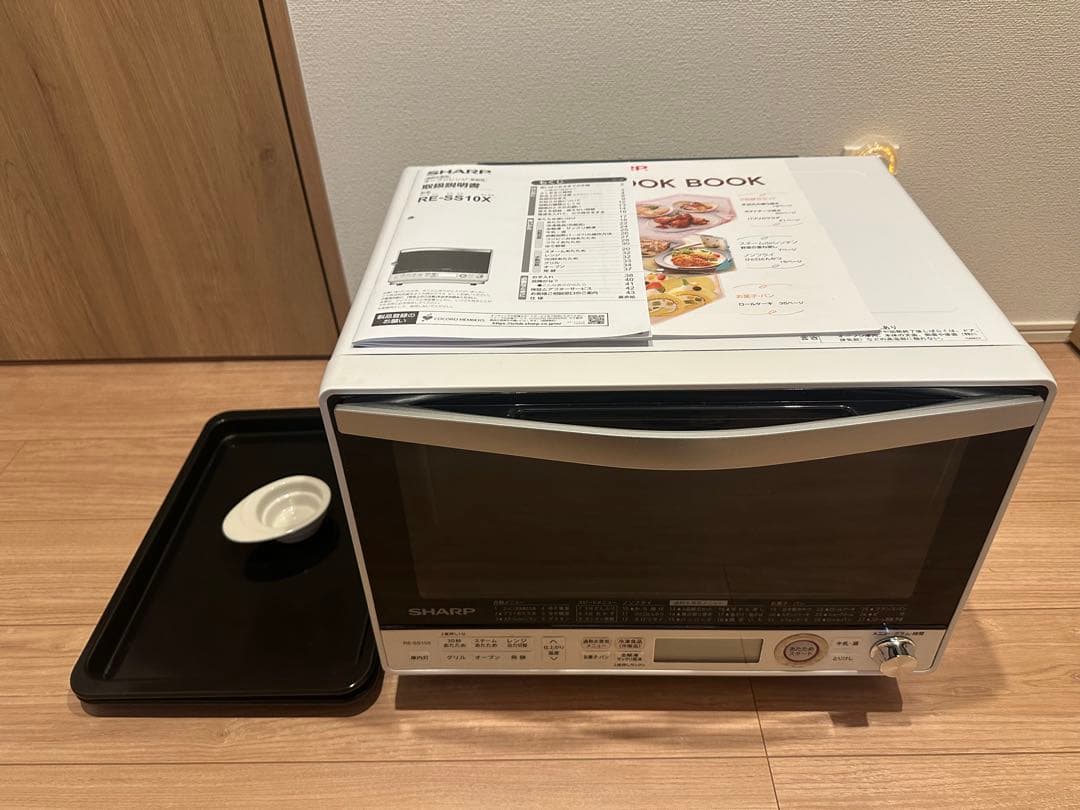 ジャンク】SHARP オーブンレンジ RE-SS10X ホワイト電源OK SHARP RE