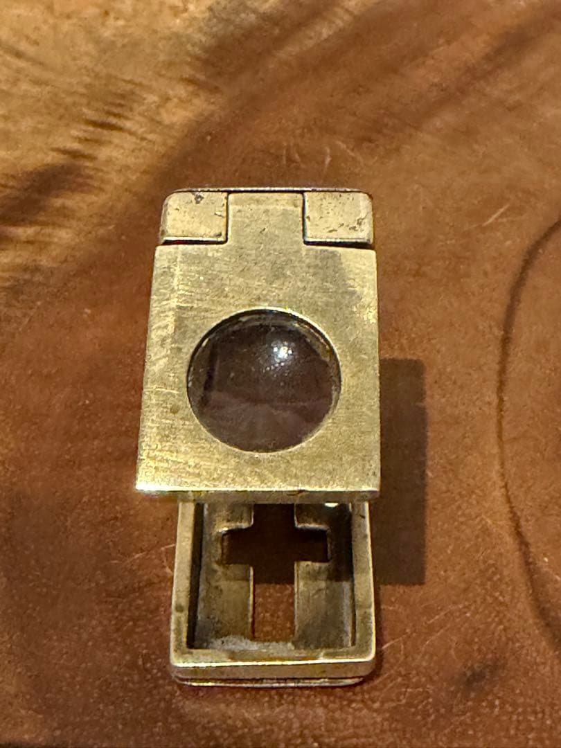 1910年代英国骨董 真鍮 聖書を読むための折り畳み拡大鏡 携帯に便利