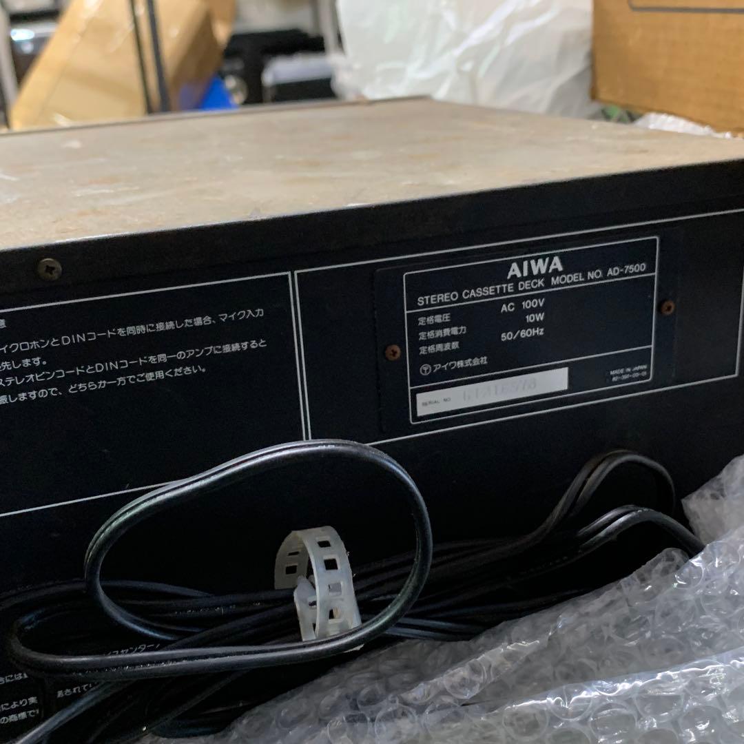 AIWAカセットデッキ AD-7500 - メルカリ