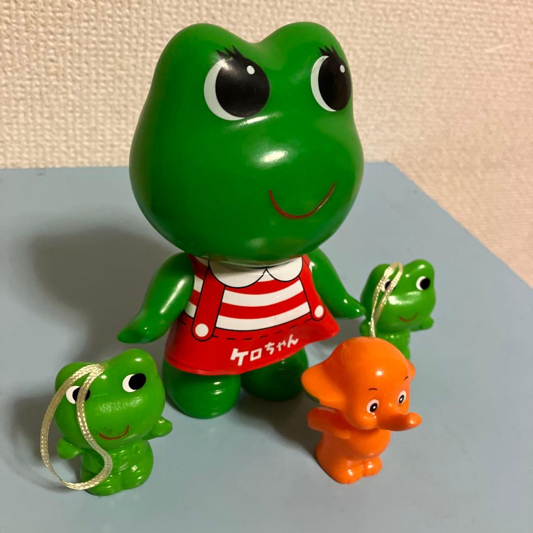 ケロちゃんフィギュア人形 サトちゃん 製薬会社ノベルティ 昭和レトロ