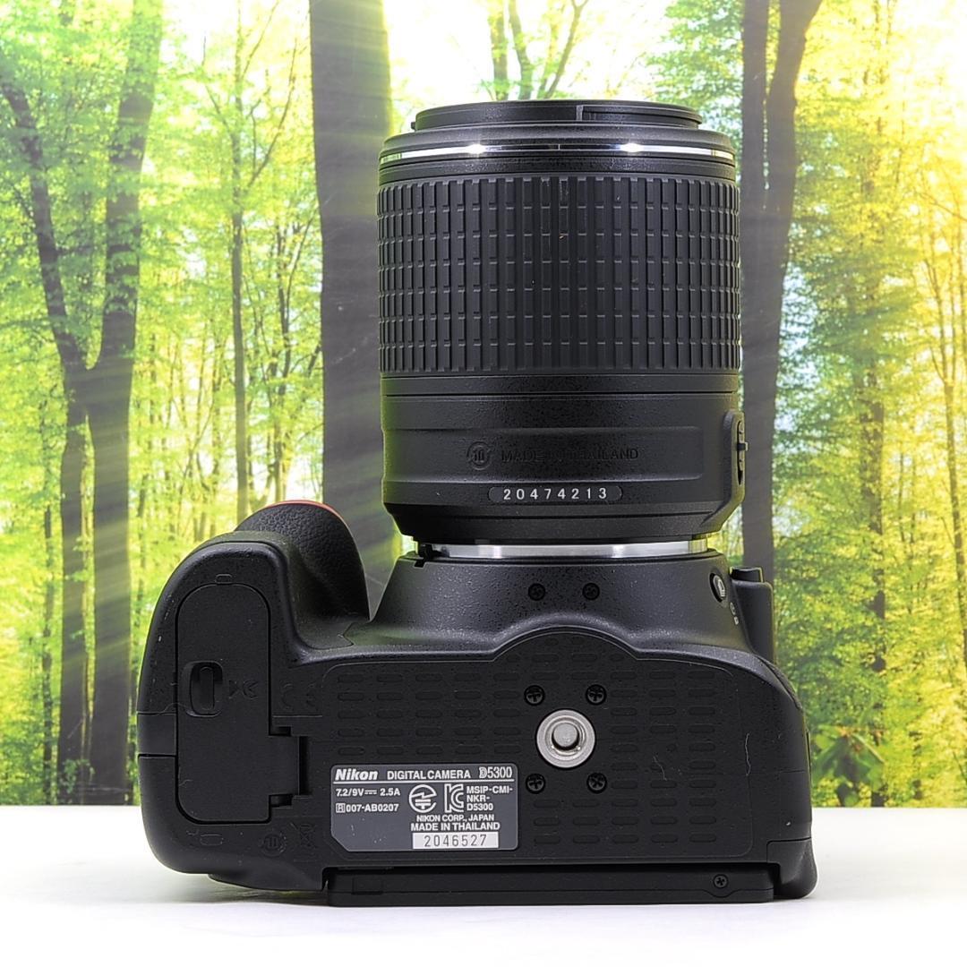 ショット数2665枚！WiFi機能付☆ニコン D5300 望遠レンズセット