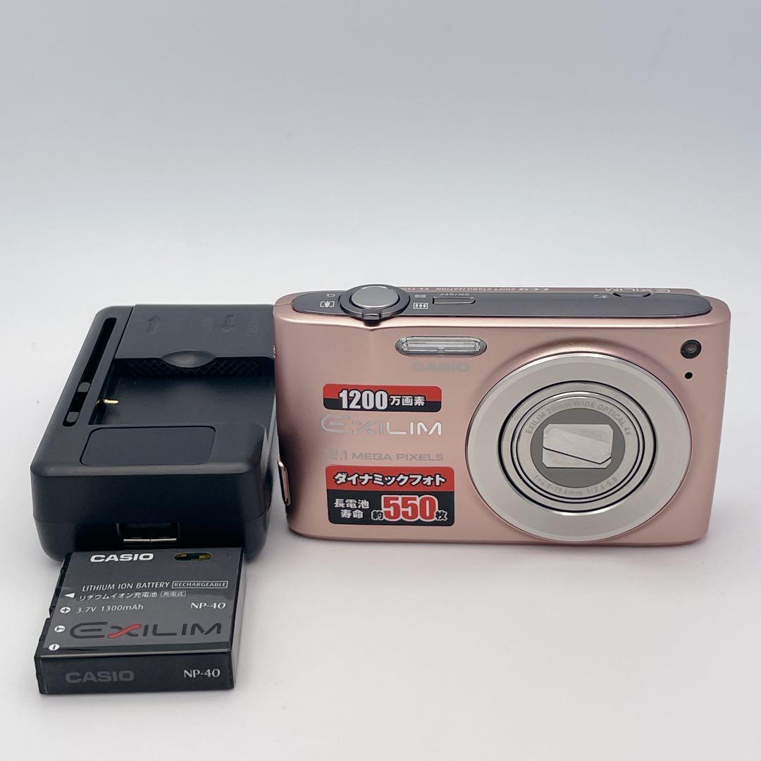 【美品】CASIO EXILIM EX-Z400 ピンク 1210万画素 CASIO EXILIM ZOOM EX-Z400 Pink Digital Camera 12.1 MP 4x Optical