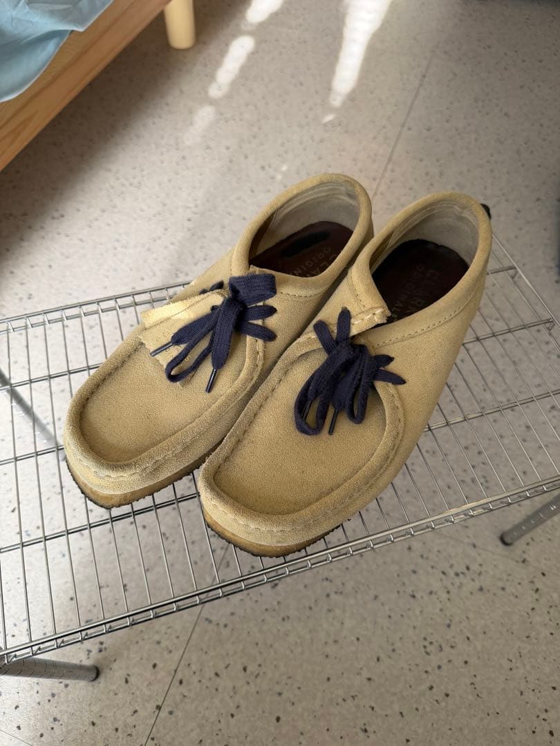 CLARKS ワラビー ベージュ Clarks〉Wallabee / Beige Leather (Womens)｜UP NORTH ONLINE STORE
