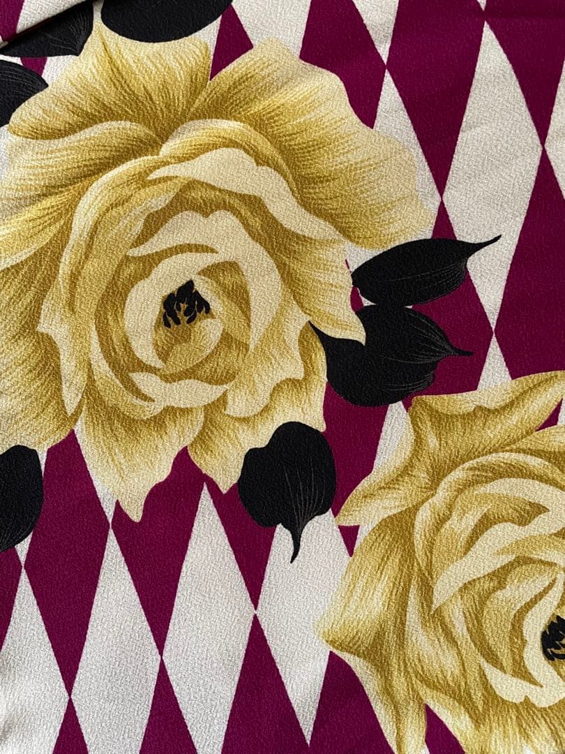 本日21時まで/希少！modernantenna モダンアンテナ 市松×薔薇