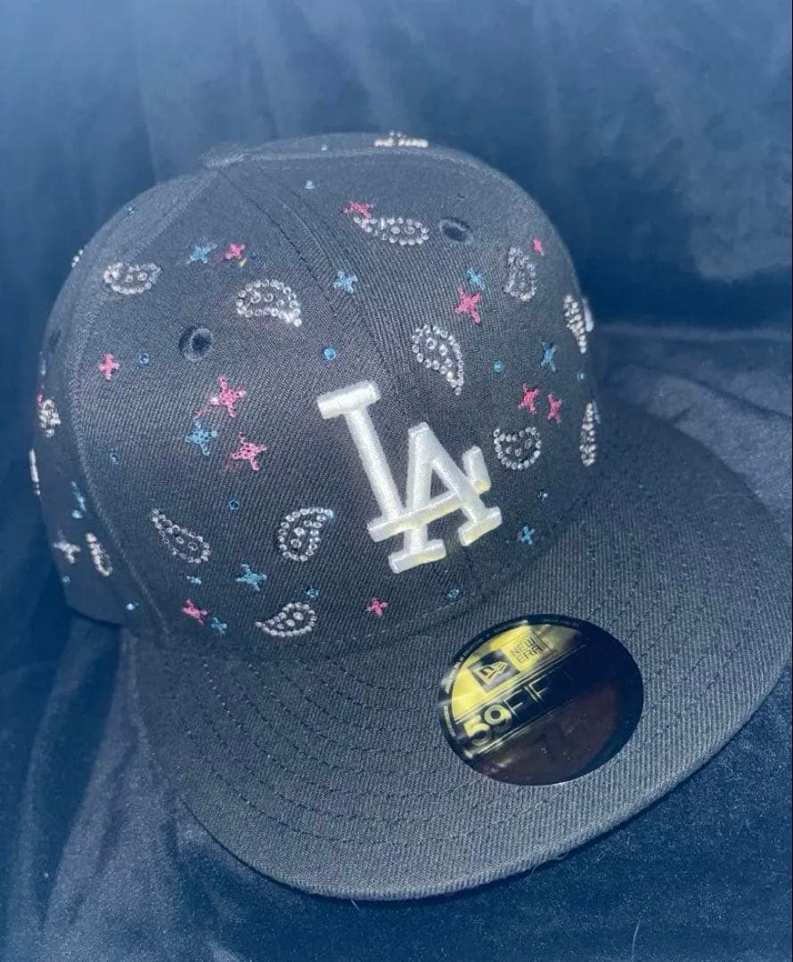 ジュエルキャップ　ニューエラ　 59FIFTY ドジャース　スワロフスキー Jewel cap ジュエルキャップ NEWERA ニューエラ スワロフスキー