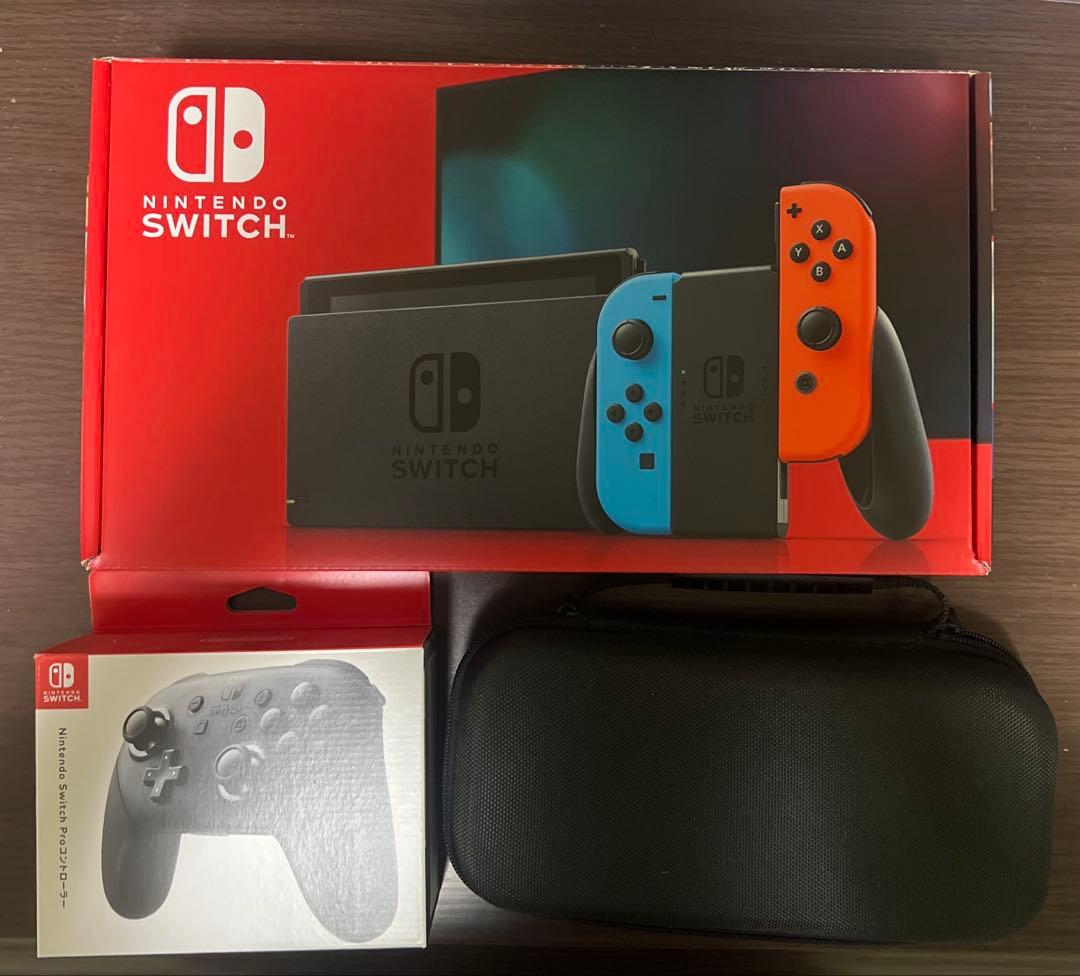 【美品】NintendoSwitch本体動作確認済 プロコン カバー sdカード Nintendo Switch 本体 2017年 プロコン SDカード ケース｜Yahoo!フリマ