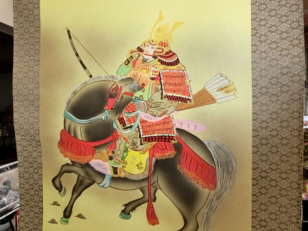㊷武者富士 福田春峰 掛け軸 - メルカリ