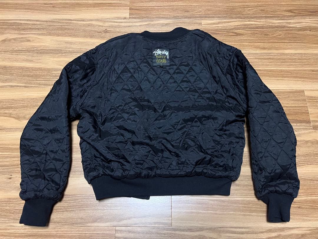 90s old stussy BURLY THREADS スタジャン Mサイズ - メルカリ