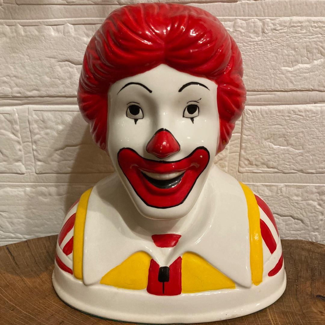 【ヴィンテージ】 マクドナルド ロナルド バンク 貯金箱 90年代 当時物 McDonald's “Ronald McDonald” Plastic Coin Bank ロナルド ビンテージ