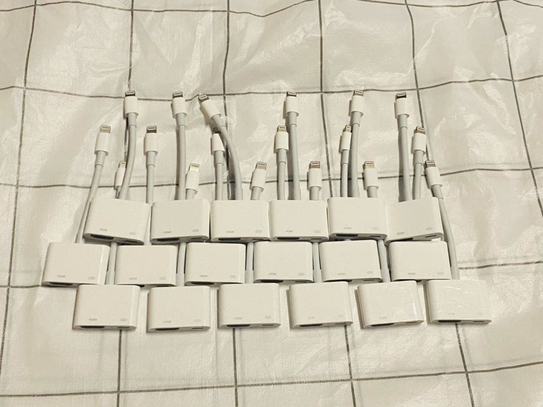 Lightning HDMI 変換アダプタ Apple純正 A1438 18個 Apple Lightning to HDMI Digital AV Adapter Model A1438 Genuine