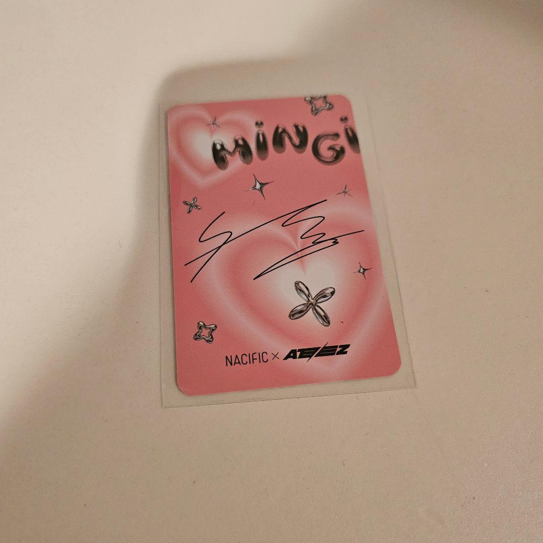 ATEEZ 直筆サイン トレカ ミンギ MINGI sign photocard - メルカリ