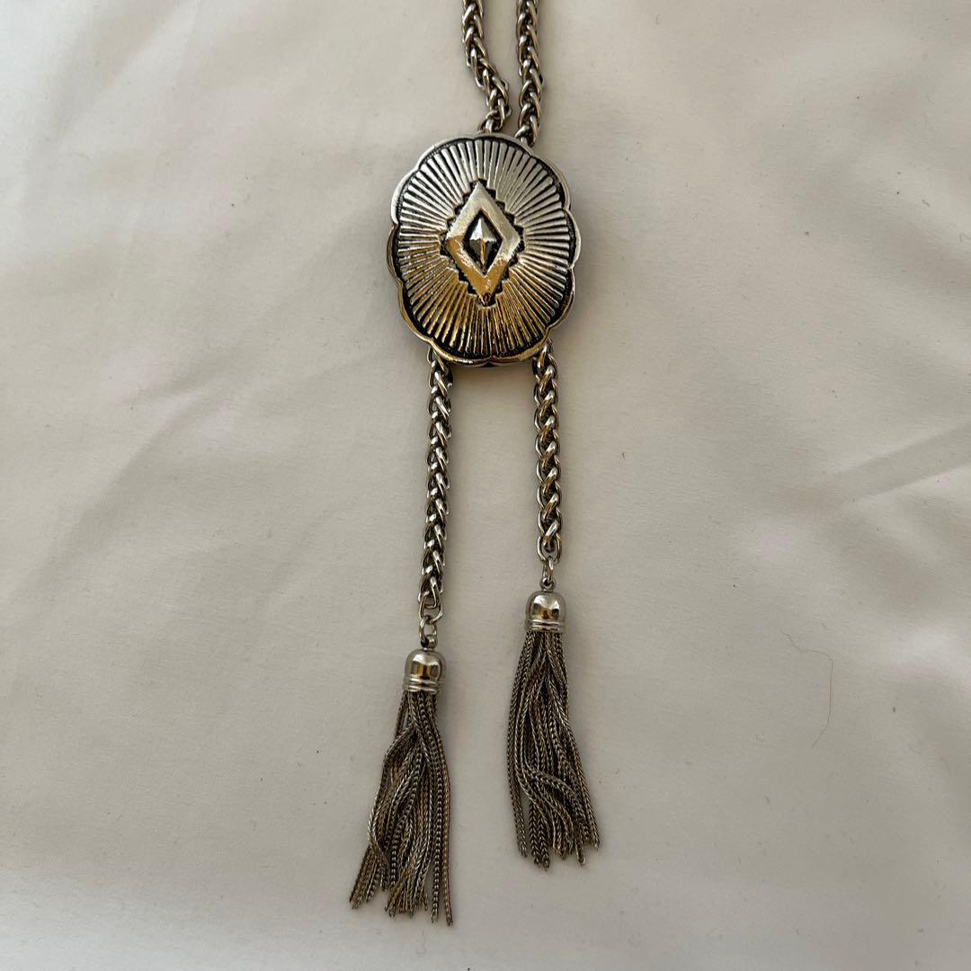 TOGA PULLA トーガ プルラ メタル チェーン ループタイ ネックレス