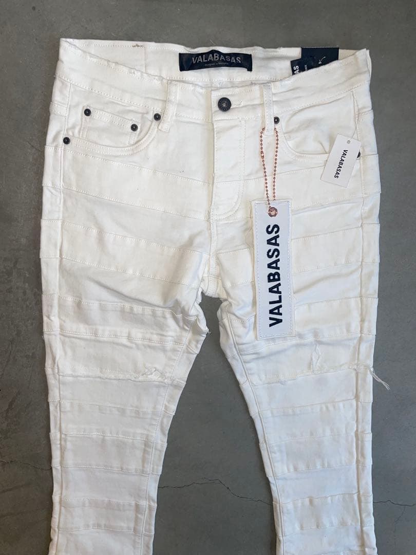 VALABASAS バラバサス ホワイト フレアデニム 30 新品未使用 - メルカリ