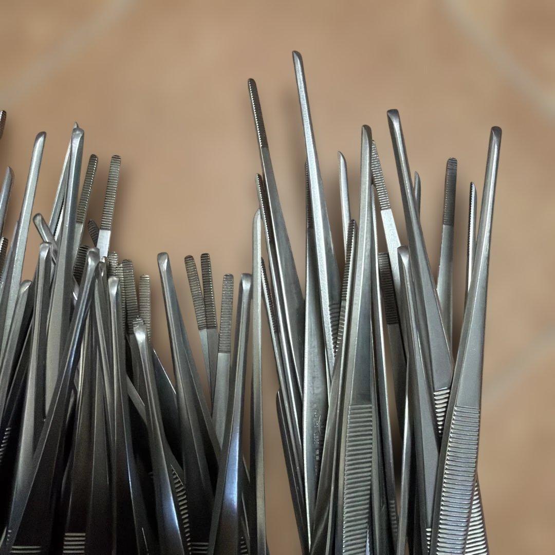 医療 病院 長鑷子 44本セット ピンセット KFI K-17 - メルカリ
